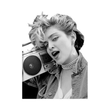 Imagem de Madonna Preto E Branco Vintage Lona Arte Da Parede Sexy Cantor Atriz Á