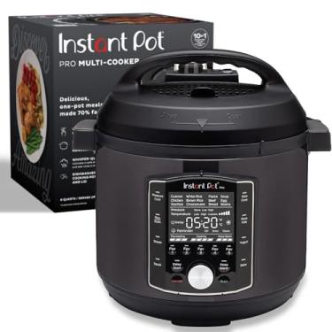 Imagem de Instant Pot Panela de pressão Pro 10 em 1, panela lenta, panela de arroz/grãos, vaporizador, refogado, sous vide, iogurte, esterilizador e aquecedor, 6 litros