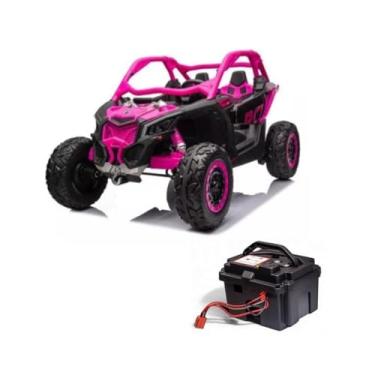 Imagem de Carrinho Elétrico Infantil Maverick UTV 24V BATERIA EXTRA (ROSA)