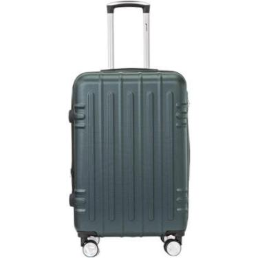 Imagem de Mala de Viagem Porte Grande Rodas 360° ABS Resistente Zíper Expansivo Cadeado com Segredo Cruzeiro 3-Unissex