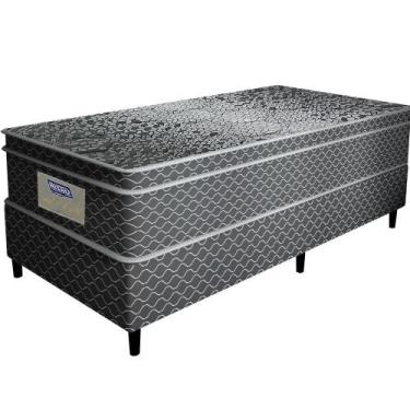Imagem de Cama Box de Solteiro Gazin Perola Negra e molas pocket ensacadas indiv