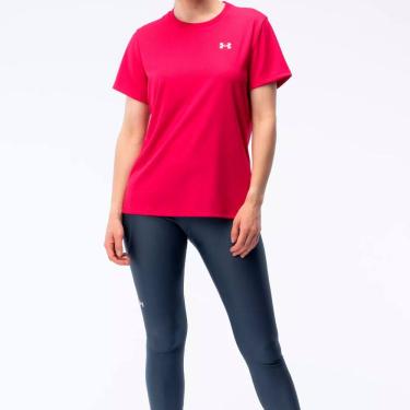 Imagem de Camiseta Under Armour Tech Rib Feminina Rosa