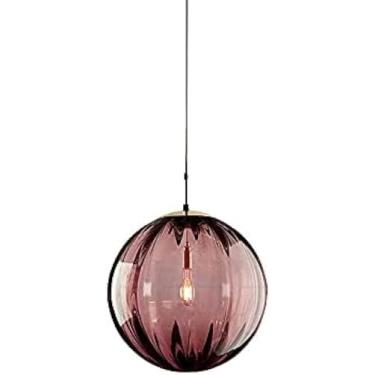 Imagem de Abajur De Vidro Manchado De Estilo Nórdico Iluminação Pendente, Diâmetro Criativo 20cm/7.8in, Lustre De Decoração Simples, Mini Lâmpada Pendurada De Vidro Soprado à Mão, M