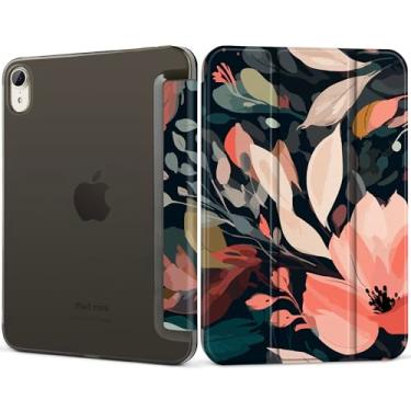 Imagem de DONGKE Capa inteligente para iPad mini 7 (A17 Pro) 2024 e iPad mini 6 2021 de 8,3 polegadas, capa traseira translúcida fina e dobrável para iPad mini 7ª/6ª geração [despertar/hibernar automaticamente