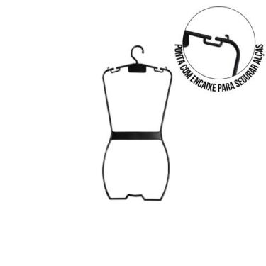 Imagem de Kit c/ 10 Cabides Silhueta Adulto Transparente - Paraiso dos manequins