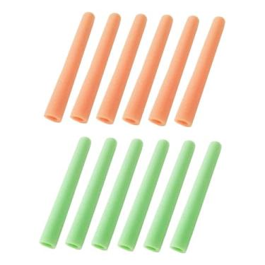 Imagem de Generic 12 peças de cobertura para trampolim, mangas de espuma, tubos de espuma, capas protetoras para jardim, acessórios para trampolim infantil, Verde E Laranja