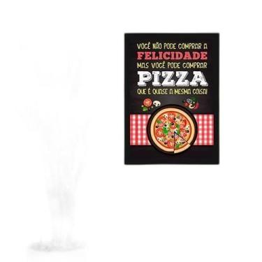 Imagem de Quadro Não Pode Comprar Felicidade Moldura Preta 24X18Cm - Quadros On-