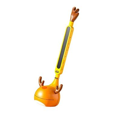 Imagem de Esquirla Bonito Musical Eletrônico Crianças Instrumentos Aperto de Mão s Pré-escolares Educativos Interativos Guitarra Musical para, AMARELO