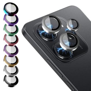 Imagem de Película de Vidro 3D 9D Compatível ¨Xiaomi REDMI NOTE 14 4G Luxo Liso Protetor de Câmera Lente Traseira (AZUL BEBE)