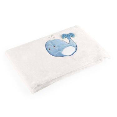 Imagem de Manta para Bebê Hipoalergênico Baleia Baby Pil