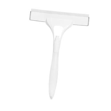 Imagem de Fenteer Rodo para chuveiro, rodo para janela com furo, ferramenta de limpeza de água para porta de vidro e parede, Branco