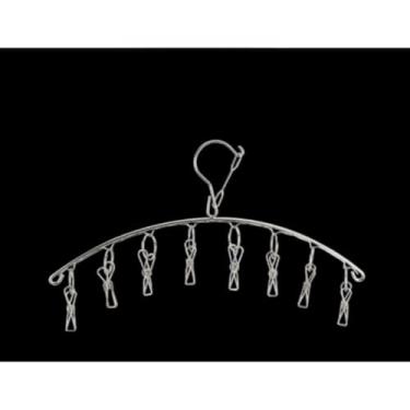 Imagem de Varal 8/10/20/40 Prendedores Roupa Bebe Calcinha Cueca Dobrável Inox(8)