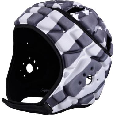 Imagem de Capacete COOLOMG Soft Shell Flag Football Rugby Soccer Grey