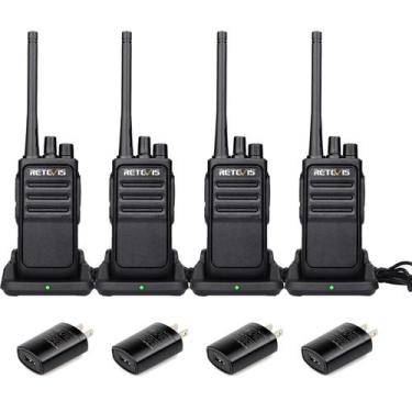 Imagem de Walkie Talkies Retevis RT17 recarregável de longo alcance, pacote com 
