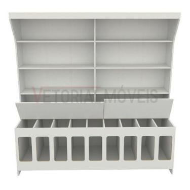 Imagem de Expositor De Ração, Pet Box 9 Divisões (cães, Gatos, Balcão) - VETORIA