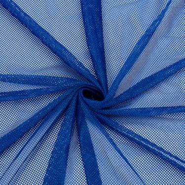 Imagem de AHANDMAKER Tecido de malha de 1 jarda 1,52 m de largura, furos grandes, tecido de malha atlética durável para costurar futebol basquete jerseys uniformes mochila bolso e alças e roupas de rede, azul