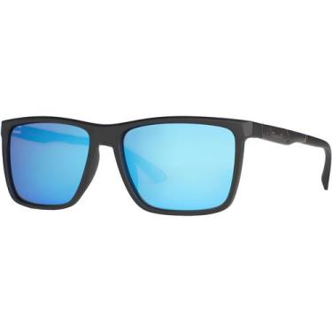 Imagem de Óculos De Sol Masculino Polarizado Quadrado Azul Espelhado 6065 - Vill