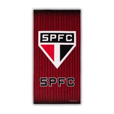 Imagem de Toalha de Banho Time Buettner Aveludada Brasão São Paulo