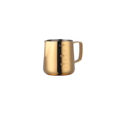 Imagem de Leiteira Pitcher Para Cafe Barista 350ml Aço Inox (ouro) - raleo