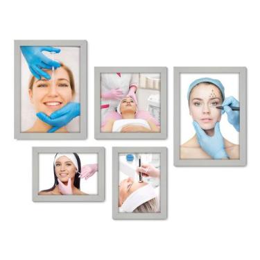 Imagem de Kit Com 5 Quadros Decorativos - Estética - Beleza - Esteticista - 213k