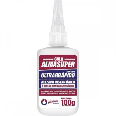 Imagem de Cola Instantanea Almasuper Ultrarapido 100G 431 - ALMATA