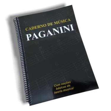 Imagem de Caderno de musica paganini pautado 50 folhas