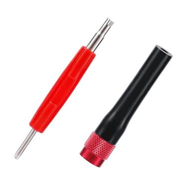 Imagem de PEUTIER Kit De Conector Adaptador Porta Serviço, Adaptadores Para Testador Vazamento Máquina Fumaça Automotiva Com Ferramenta Remoção Válvula Evaporador