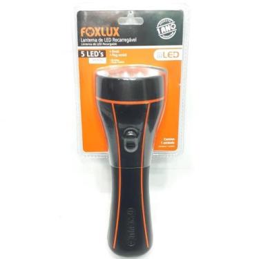 Imagem de Lanterna 5 Led Foxlux Recarregável Bivolt NBR 14136