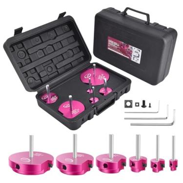 Imagem de Kit de 6 peças de alargador de tubos de PVC, ferramenta de encanamento com cabeça de 3/10.2 cm, 2.5 cm, 1-1/5.1 cm, 5.1 cm, 7.6 cm e 10.2 cm, alargador de encaixe de tubo de plástico para ABS SCH40