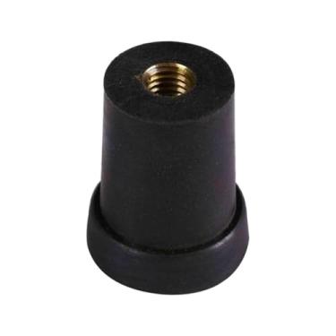 Imagem de MERIGLARE Ponta de borracha para pino de contrabaixo, protetor de piso, tampa de substituição para instrumento de corda, 8mm