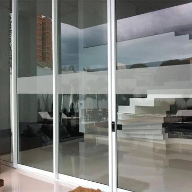 Imagem de 2X Faixa De Sinalização Lisa Porta Vidro Blindex / 10M X 10C