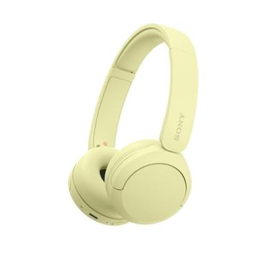 Imagem de Sony WH-CH520 Fone de Ouvido Bluetooth com Microfone, Amarelo, Bateria de 50 Horas, DSEE, Áudio 360 Reality