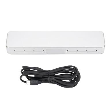 Imagem de Ymiko Microfone de Redução de Ruído de Interação, Prata AGC ANC 8 Array Micor de Captação Omnidirecional Suporta Conector de 3,5 Mm, Material de Liga de Alumínio, Plug and Play,