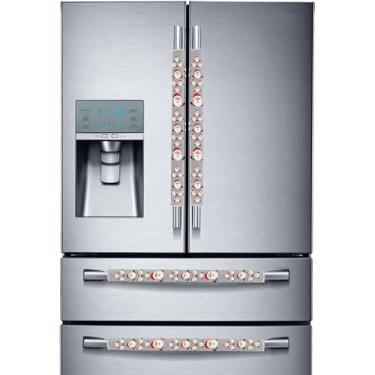 Imagem de Miaowater 4 peças de capas para maçanetas de porta de geladeira, puxadores decorativos de eletrodomésticos de cozinha, protetor antiestático, geladeira, forno de lava-louças, evita impressões digitais