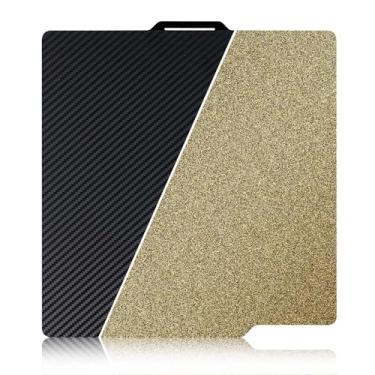 Imagem de Ideaformer Placa de construção de fibra de carbono lisa PET + PEI texturizada 257x257mm, cama de chapa de aço de mola PET + PEI para impressora 3D Bambu Lab X1 X1C P1P P1S X1E A1