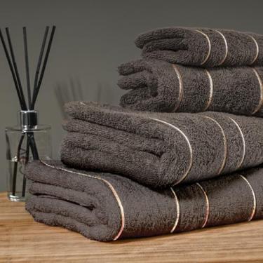 Imagem de 3 Toalha Lavabo Macia 500g/m2 Grossa Absorvente 30x50 Flo Vr (MOCHA Bege Escuro Marrom Claro - TOALHA LAVABO PREMIUM)