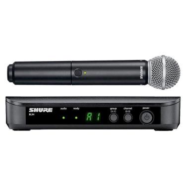 Imagem de Microfone Shure Sem Fio Bastao Mao Blx24Br/Sm58