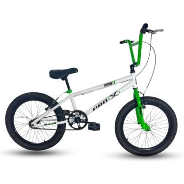 Imagem de Bicicleta Pro-x Bmx Cross Serie 1 Aro 20 Branco/Verde Neon