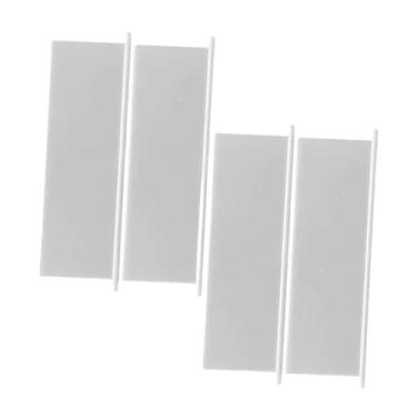 Imagem de predolo 4 peças de painel de cobertura de ventilação de exaustão de ar de secadora profissional para parede externa, cobertura de ventilação premium, Branco