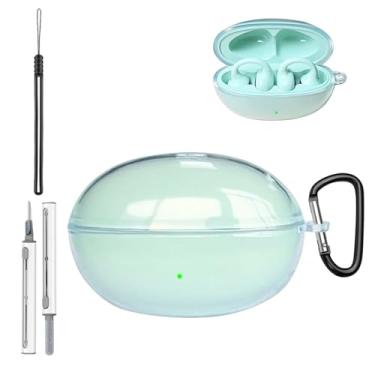 Imagem de Capa transparente Edifier LolliClip, capa protetora de TPU ultra transparente com chaveiro, cordão e kit de limpeza, proteção total, amarelamento reduzido, transparente