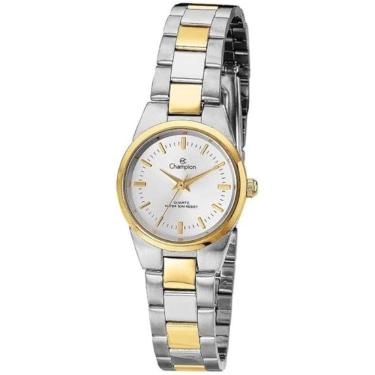 Imagem de Kit Relogio Champion Feminino Ch24517W Misto Pequeno