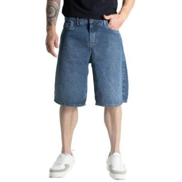 Imagem de Bermuda Jeans Sawary - 281097 - Azul médio 42, Azul, 42