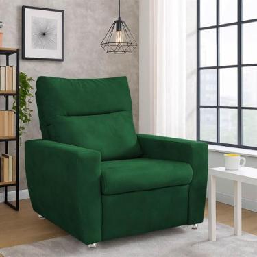 Imagem de Poltrona Reclinável Do Papai Moderna Nivea - Silverio Decor, Verde