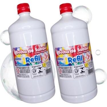 Imagem de Refil Liquido Bolha de sabão Atóxico Bolinha de Sabão Brinquedos Armin