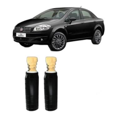 Imagem de 2 Kit Coxim Amortecedor Traseiro Fiat Linea 2014 2015 2016