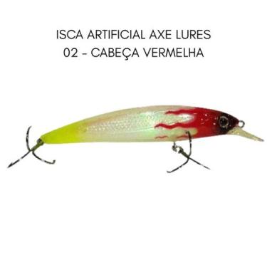 Imagem de Isca Artificial Axe Lures com efeito sonoro 11m 14g Cabeça Vermelha