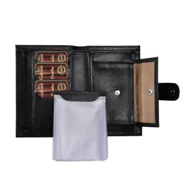 Imagem de Carteira Feminina RUPIA em Couro Galvani, Preto