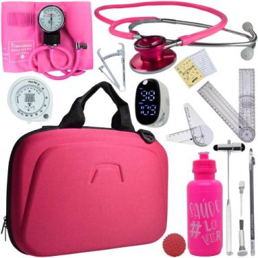 Imagem de Kit Fisioterapia Maleta Goniometro Martelo Buck Completo - Love Saude,