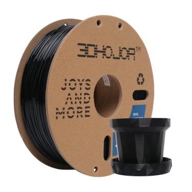 Imagem de Filamento de impressão 3D 1,75 mm PETG preto, bobina de 1 kg - 3DHoJor