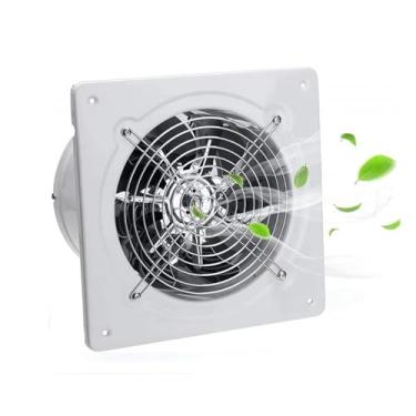 Imagem de HENGJINGTR Exaustor de Banheiro de 4 Polegadas, Ventilador de Montagem na Parede com Baixo Ruído de 2800 RPM, Ventilador de Exaustão em Metal para Sótão, Banheiro, Sala de Fumo e Garagem,110v